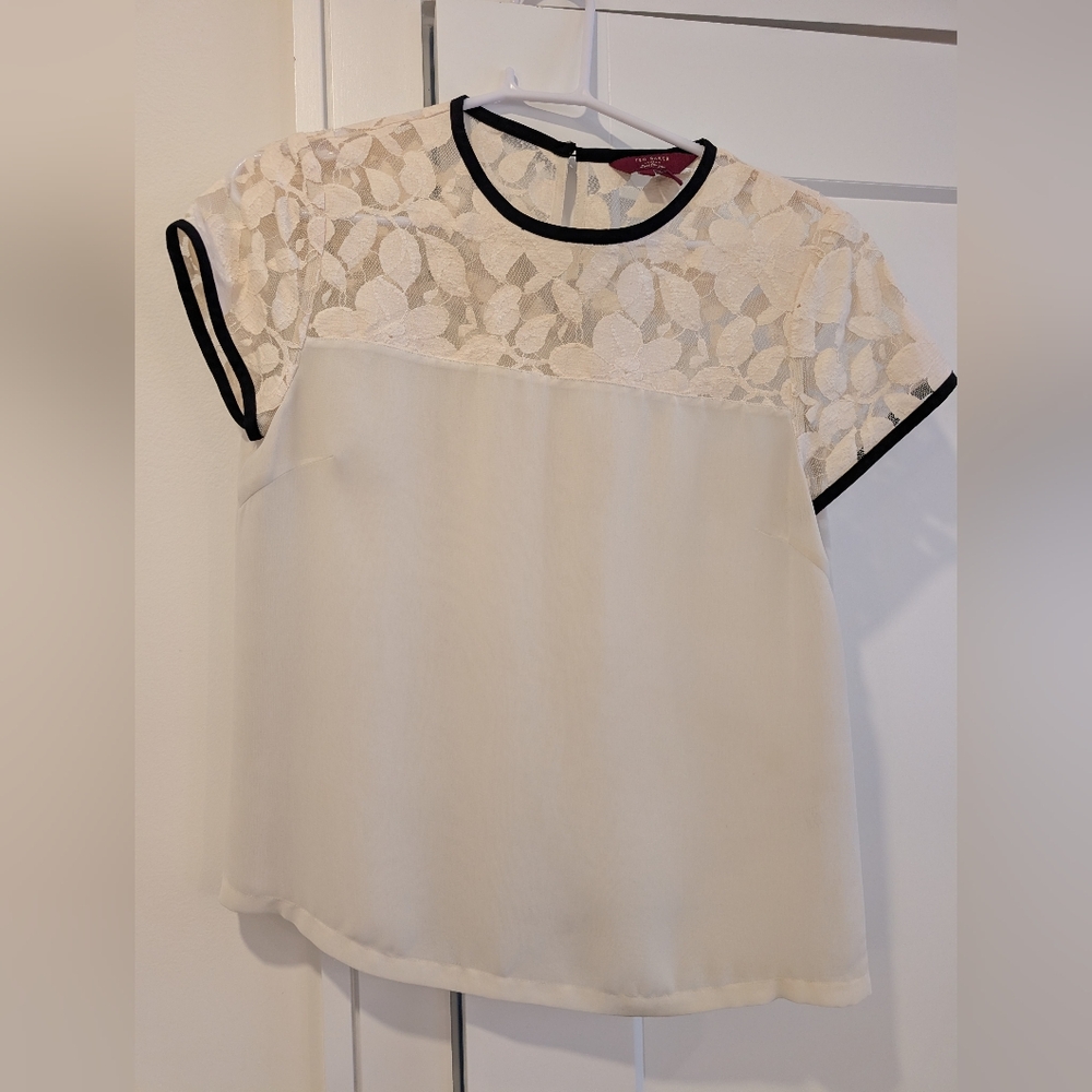 Ted Baker Cream And Lace Top